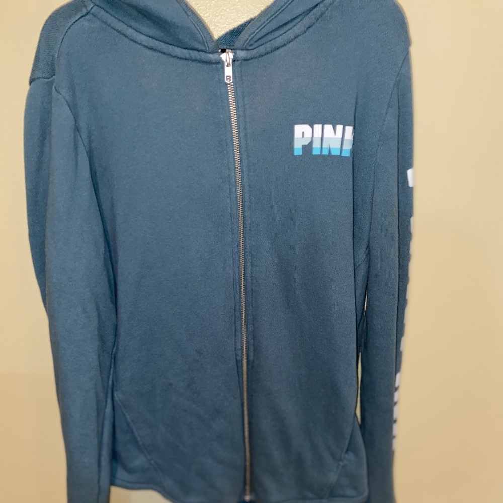 PINK teal zipup